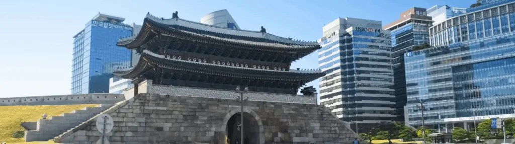 韓国南大門の写真です。